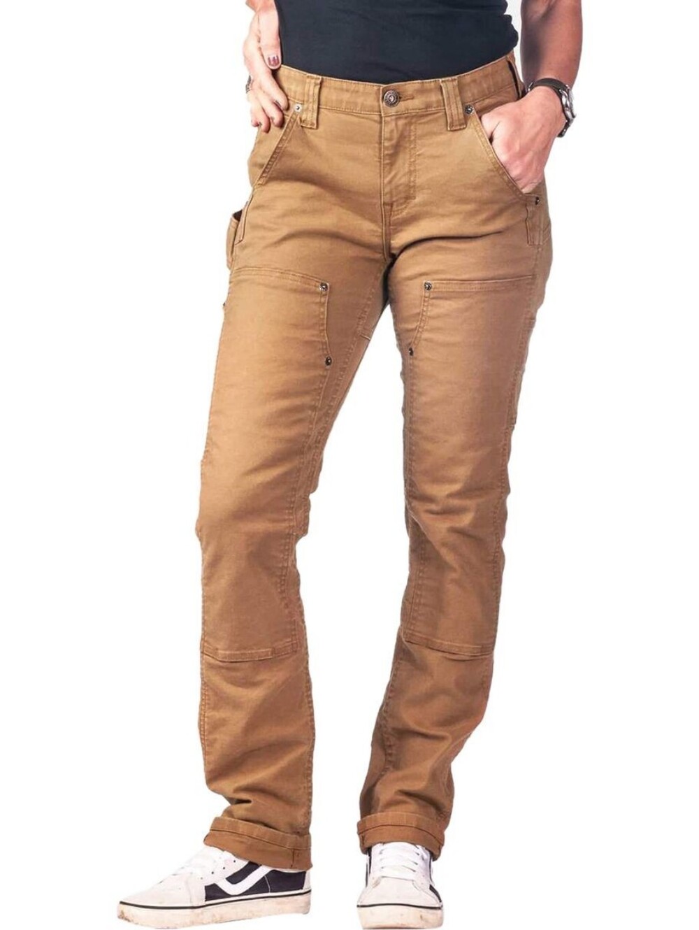 Dovetail Workwear Maven X Saddle Brown Canvas Pant Womens 6 NWT